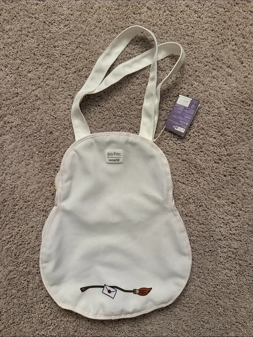 Loungefly Hedwig Owl-Shaped Tote with Magical Mail Graphic BNWT